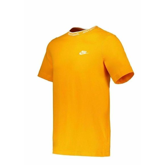 NIKE CW3211 833 MENS SIZE 2XL SHIRT ORANGE/WHITE JDI SS KNIT RARE - Picture 2 of 3